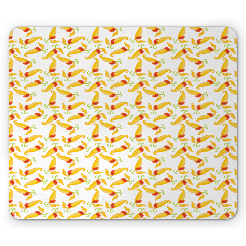 Floral Nepenthe Pattern Mouse Pad