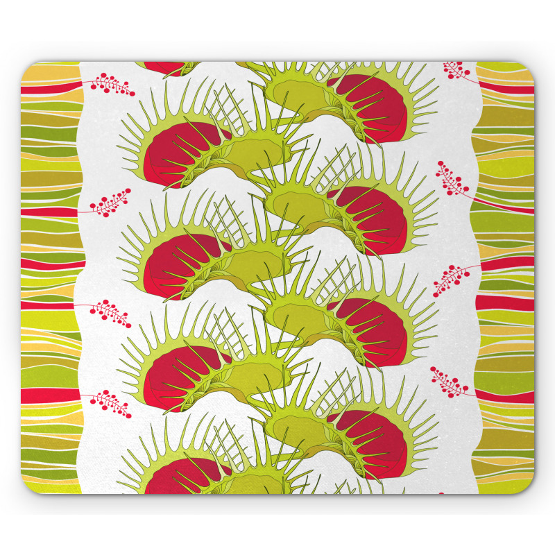 Venus Flytrap and Strips Mouse Pad