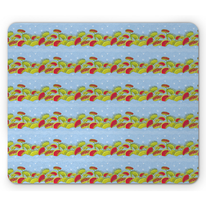 Venus Plants and Flies Line Mouse Pad