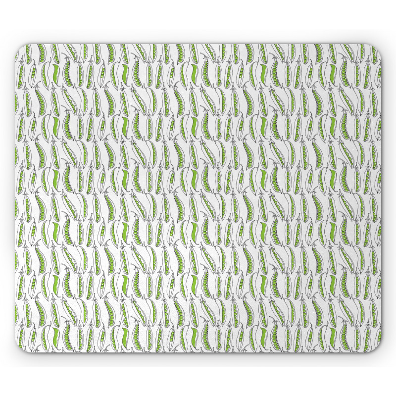 Green Peas Doodle Fresh Mouse Pad