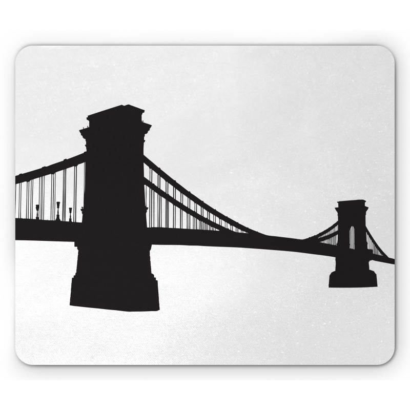 Chain Bridge Budapest Art Mouse Pad