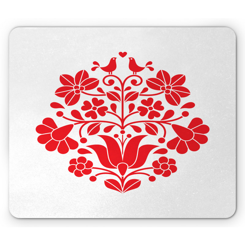 Kalocsa Pattern Boho Blooms Mouse Pad