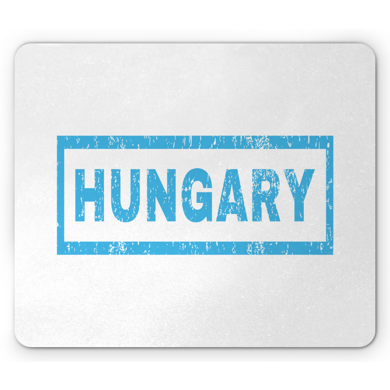 Country Name Stamp Style Mouse Pad