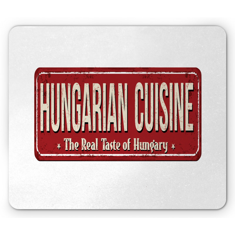 Hungarian Cuisine Vintage Mouse Pad