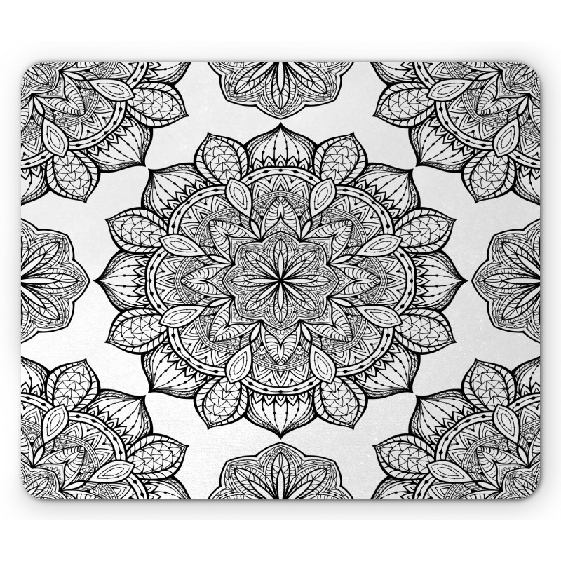 Floral Motifs Mouse Pad