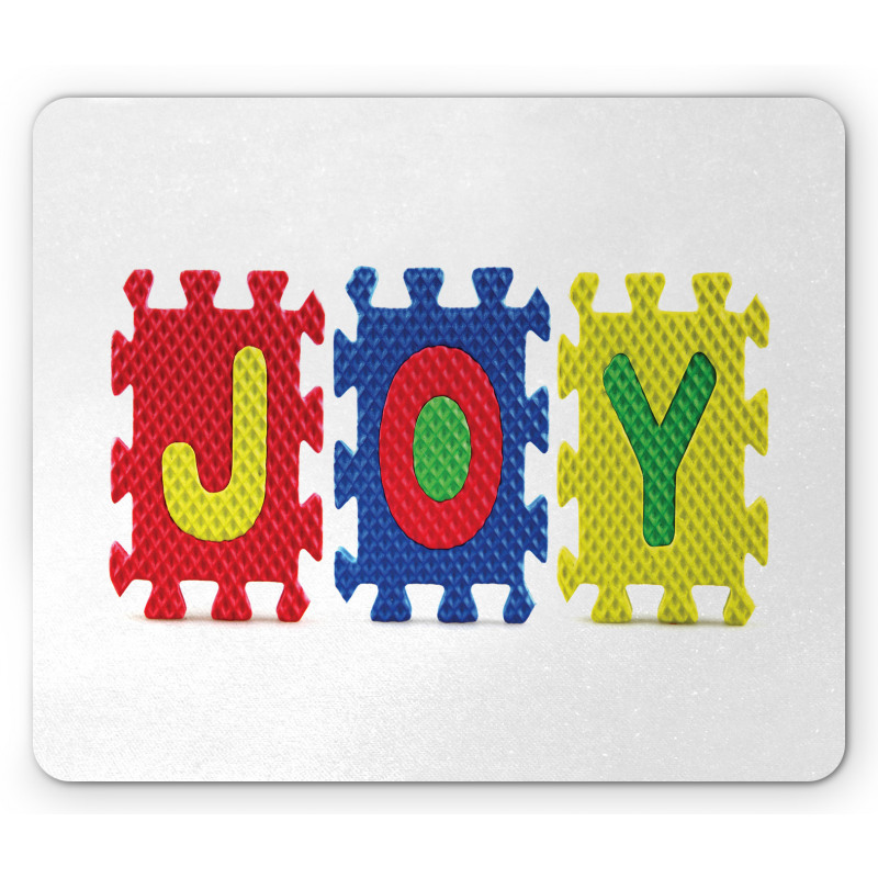 Joy Lettering Pieces Mouse Pad