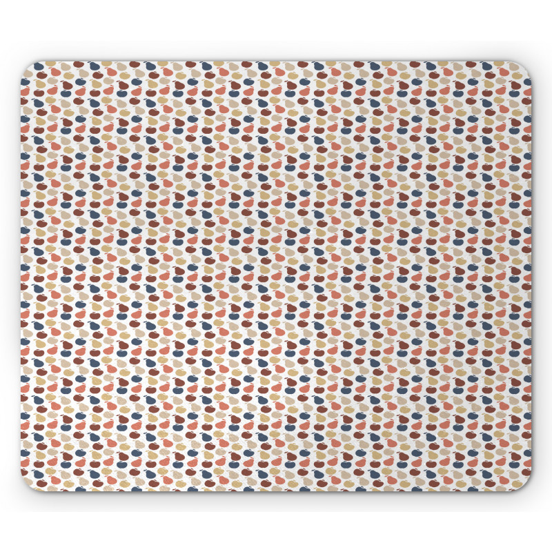 Pastel Colorful Fruits Pattern Mouse Pad