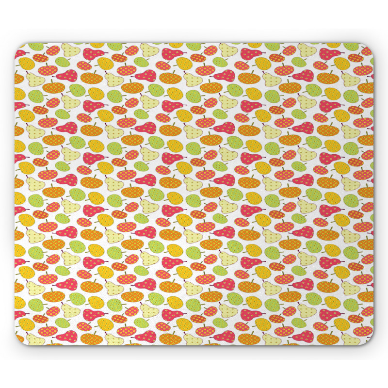 Abstract Ornamental Fruits Mouse Pad