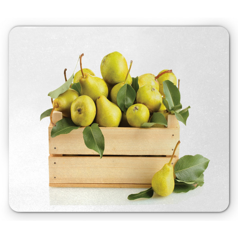 Wooden Basket of Summer Fruit Mouse Pad