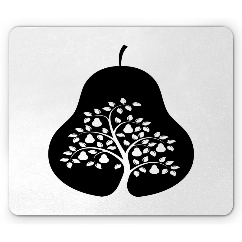 Monochrome Tree in a Fruit Mouse Pad