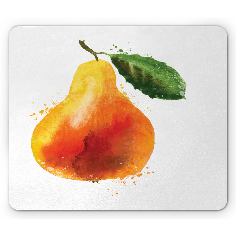 Watercolor Single Fruit Art Mouse Pad