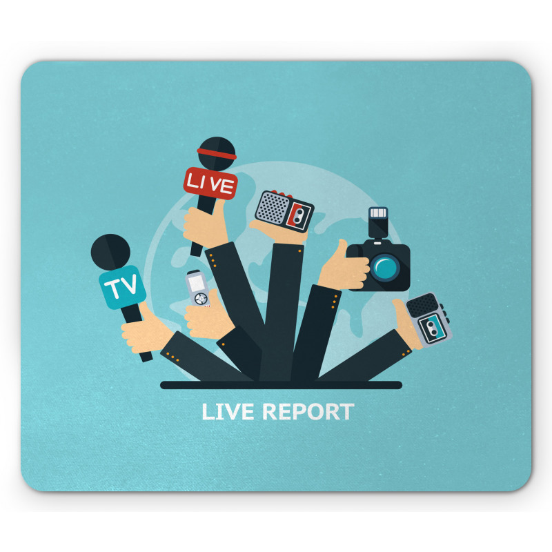 News Time Live Reporters Mouse Pad