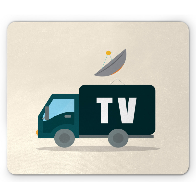 News Media Media Truck Mouse Pad