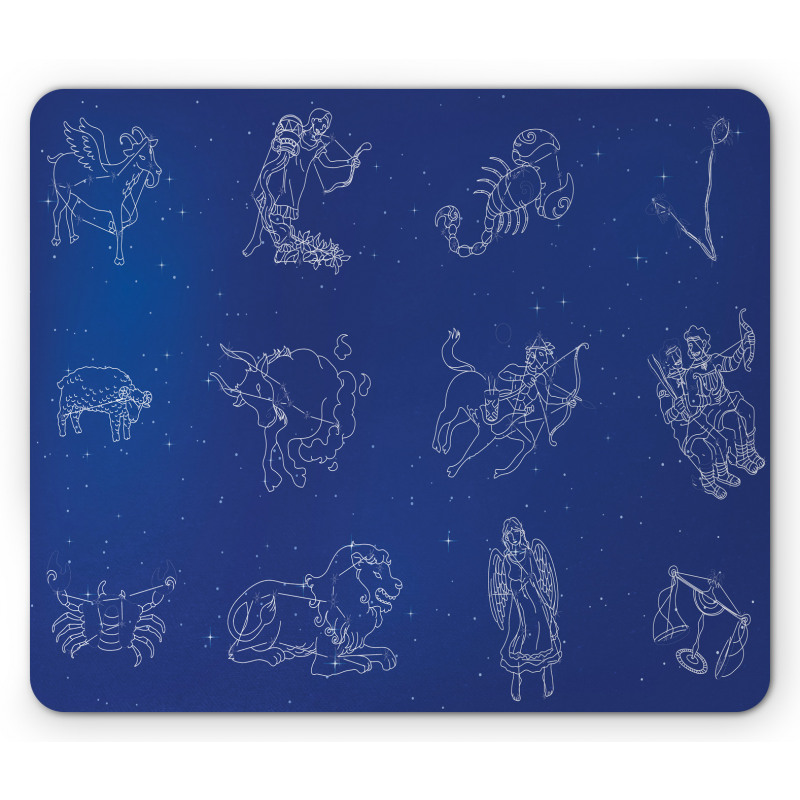 Horoscope Constellation Sky Mouse Pad