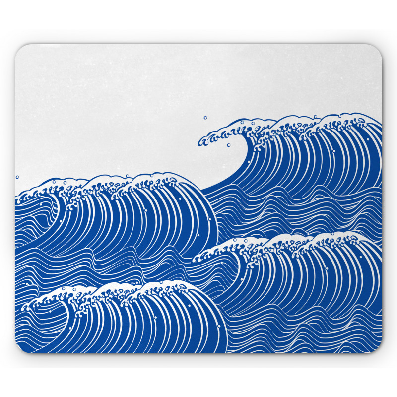 Wave Splashes Aquatic Mouse Pad