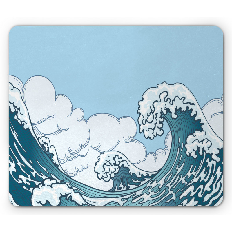 Tsunami Wave Scene Mouse Pad