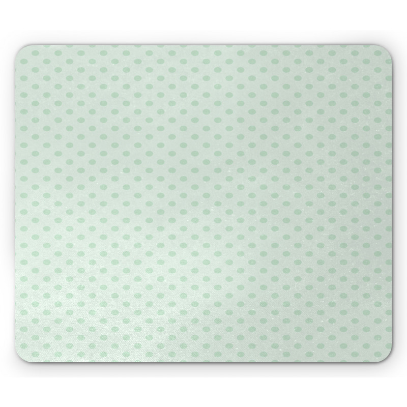 Polka Dots Motifs Nostalgic Mouse Pad