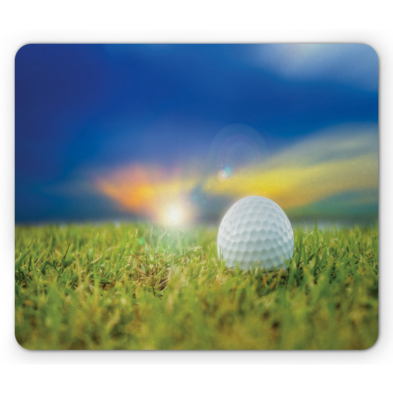 Ball on the Teeing Ground Lawn Mouse Pad