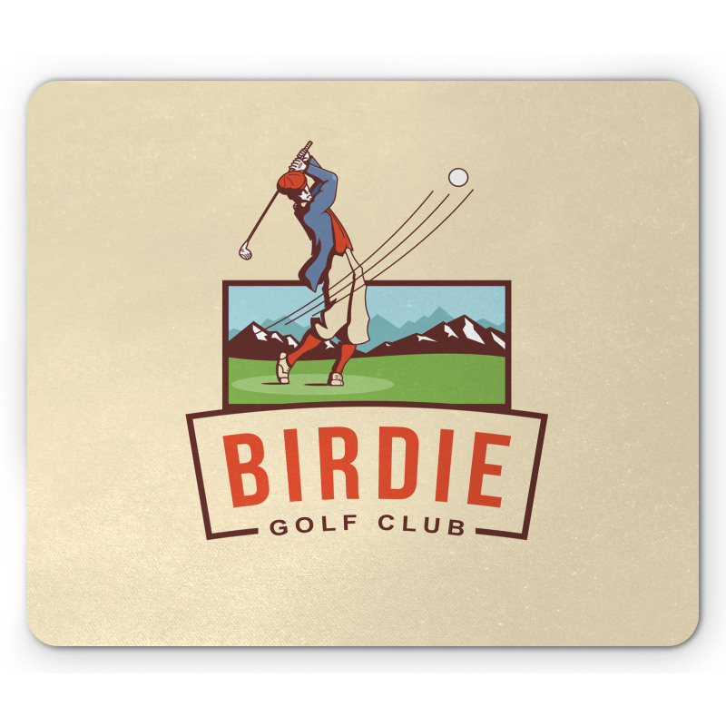 Birdie Golf Club Advertisement Mouse Pad