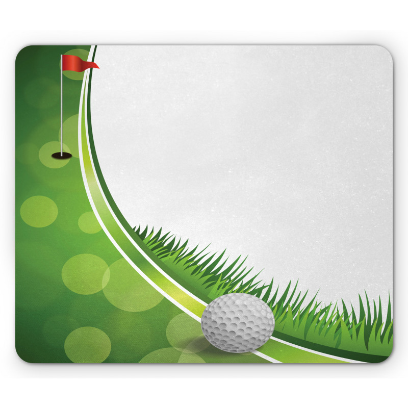 Tee Box with Flag Abstract Mouse Pad