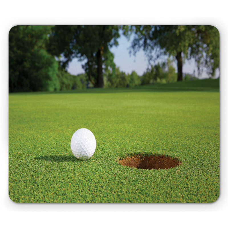 Golf Ball Close to the Hole Mouse Pad