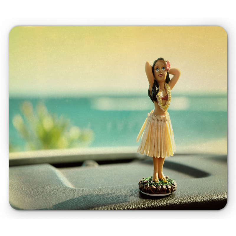 Dancer Doll in the Car Mouse Pad