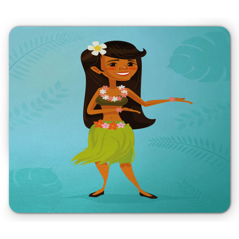 Dancer Hibiscus Flowers Mouse Pad