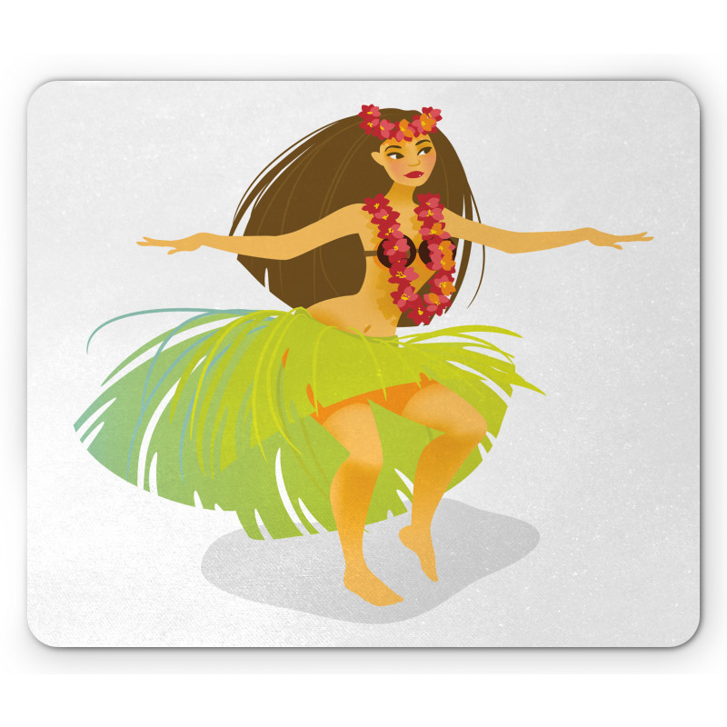 Woman on a Beach Aloha Mouse Pad