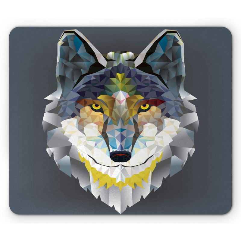 Wolf Coyote Portrait Art Mouse Pad