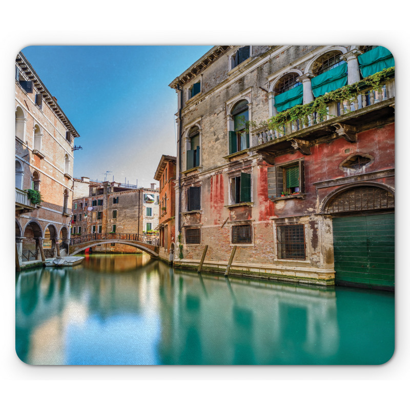 Italy City Water Canal Mouse Pad