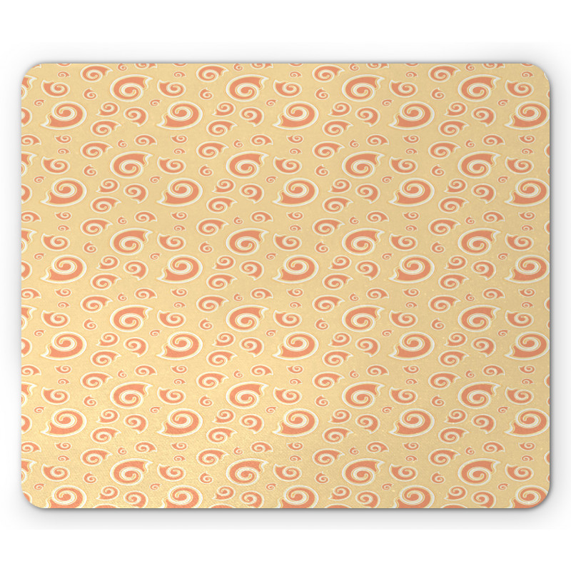 Spiraling Slug Cockleshell Mouse Pad