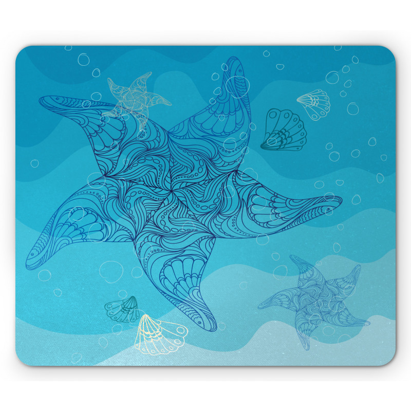 Starfish Deep Sea Creature Mouse Pad