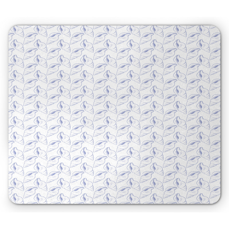 Soft Toned Seashell Marine Mouse Pad