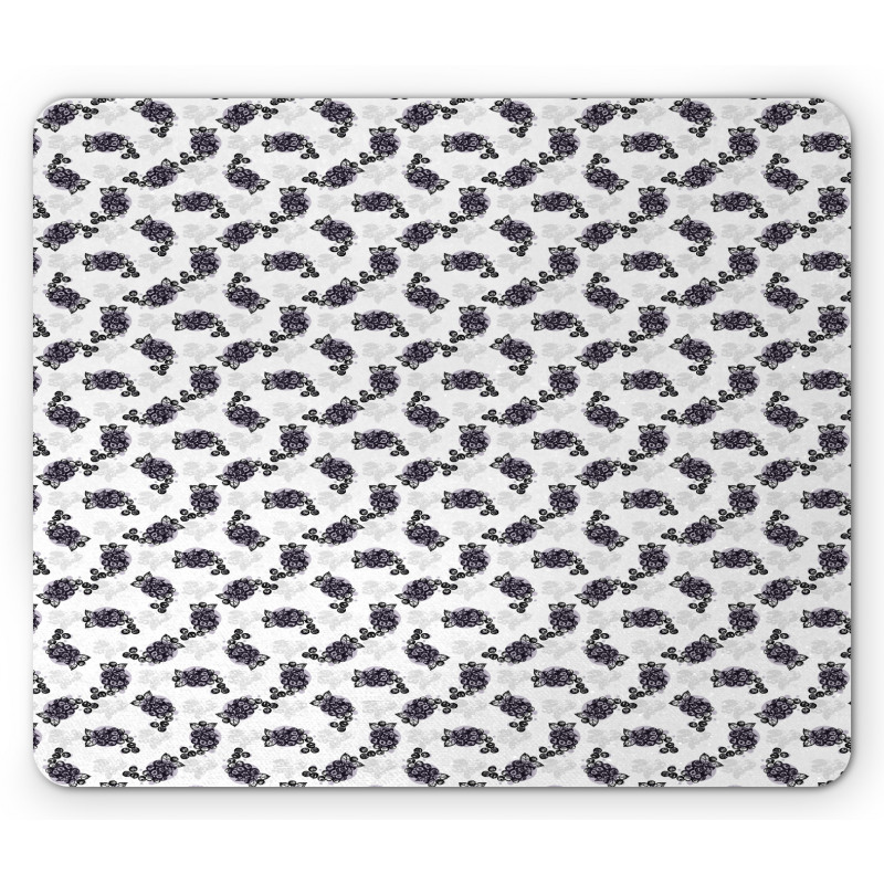 Sketchy Pattern Blueberry Mouse Pad