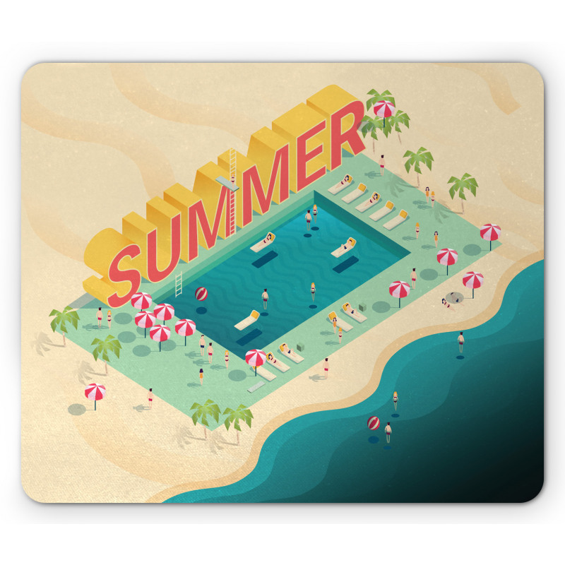 Summer Beach Ocean Fun Mouse Pad