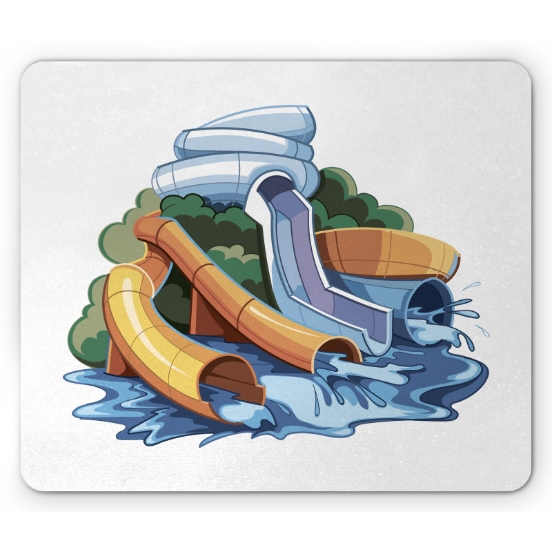 Aqua Park Water Slides Mouse Pad