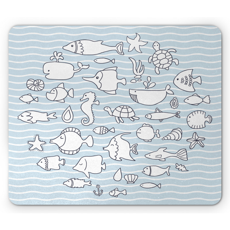 Nursery Underwater Life Mouse Pad