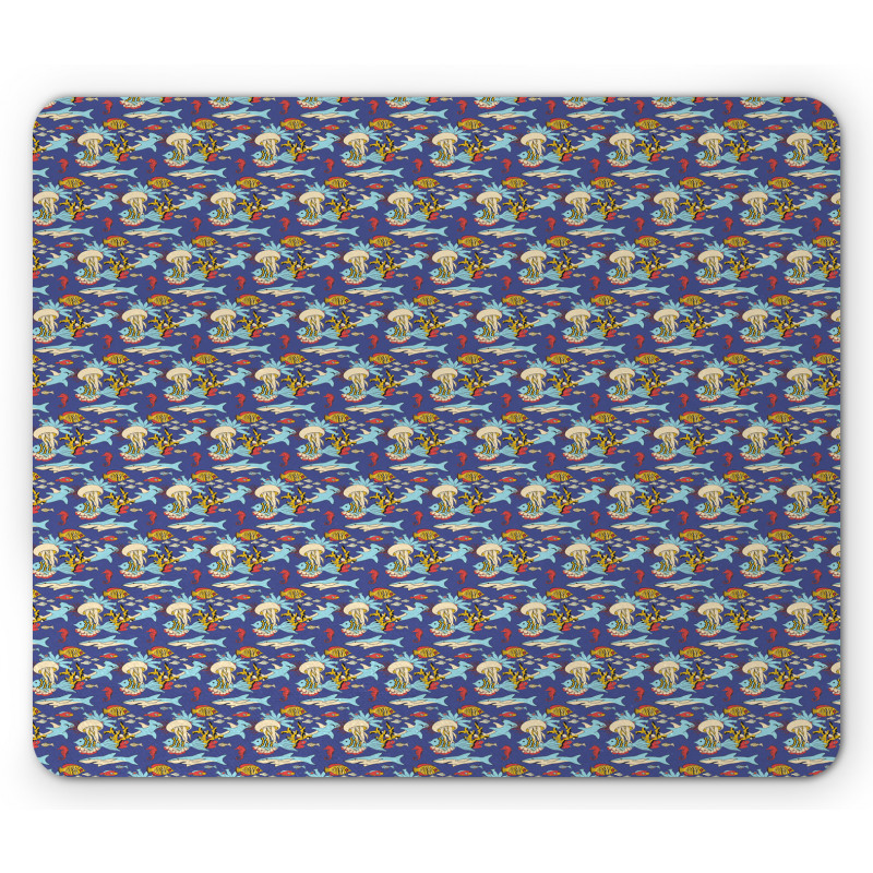 Doodle Underwater World Mouse Pad