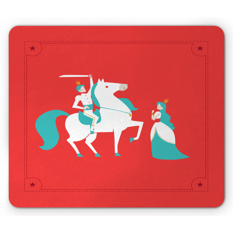 Princess Prince on Horse Mouse Pad