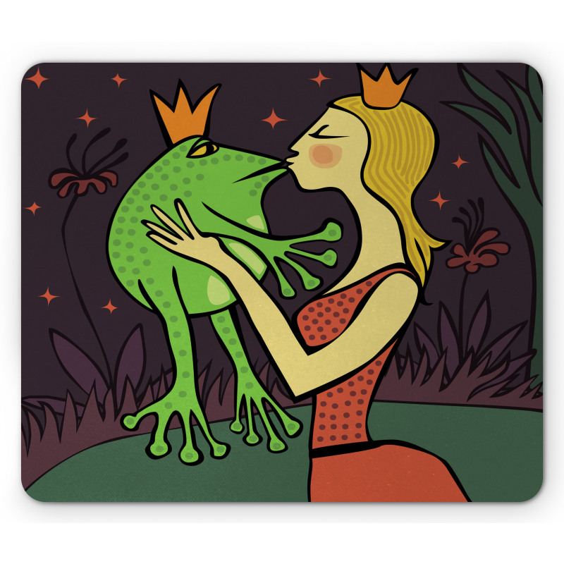 Princess Kissing the Frog Mouse Pad