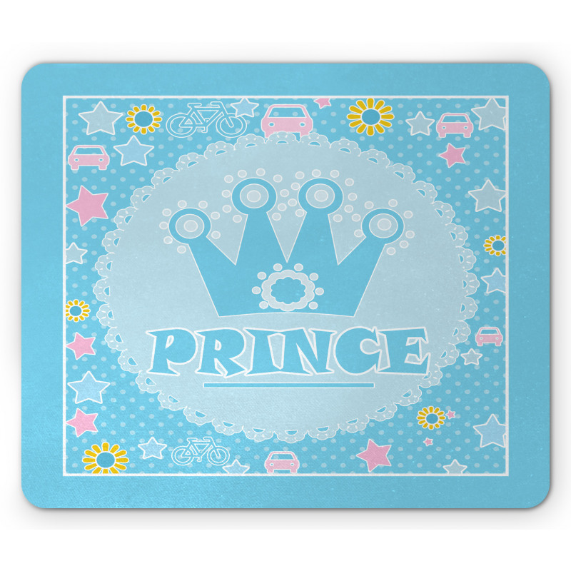 Prince Word with Crown Mouse Pad