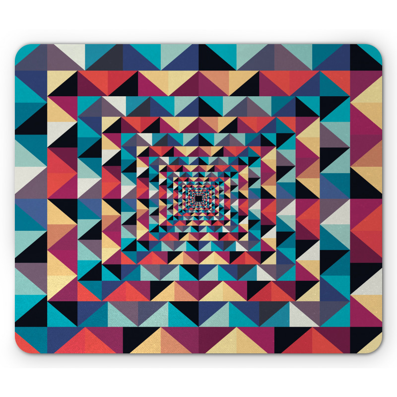 Visual Patchwork Retro Mouse Pad