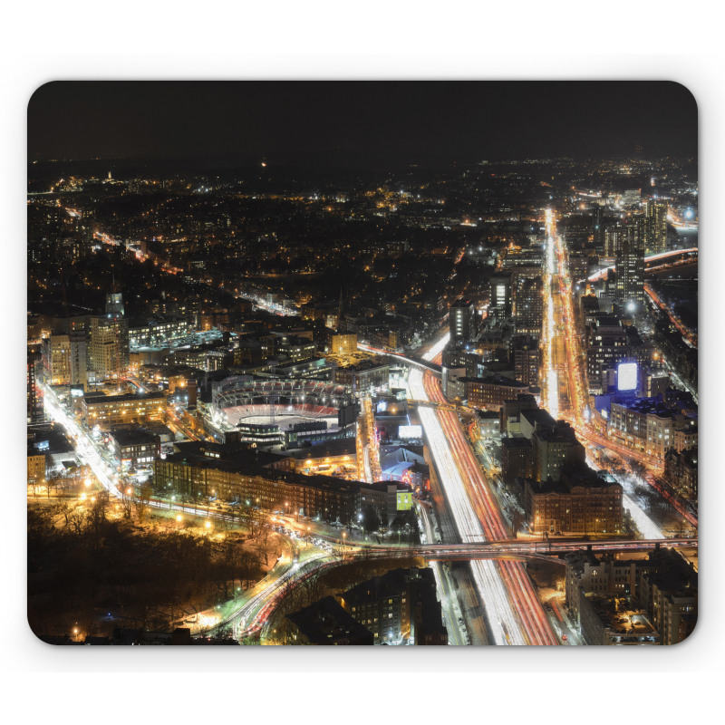 Skyline at Night City Mouse Pad