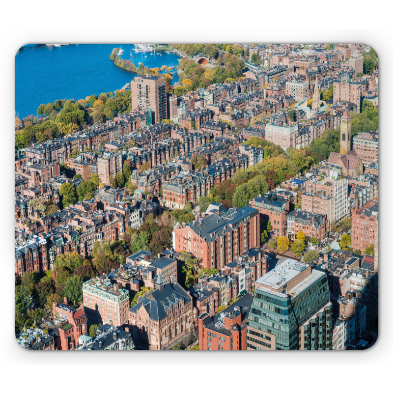 Aerial View of Buildings Mouse Pad