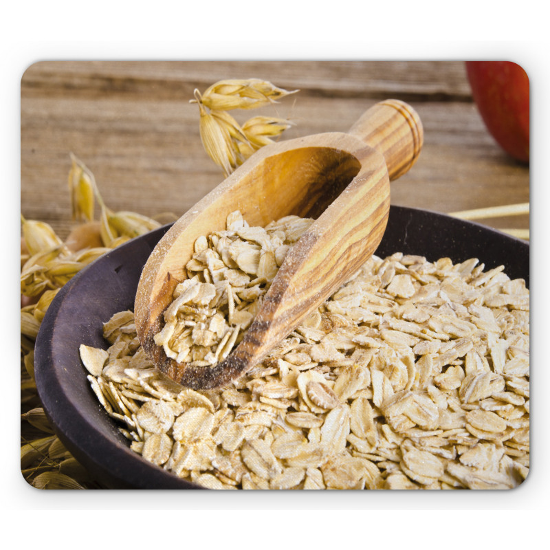 Organic Porridge Oats Bowl Mouse Pad