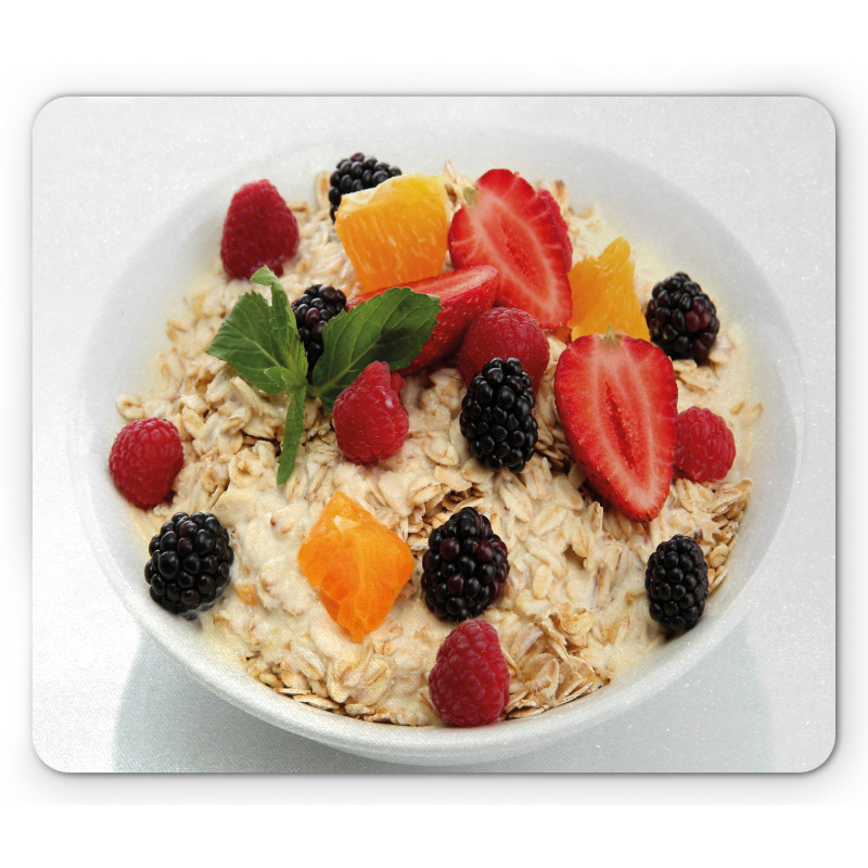 Fresh Fruits and Porridge Mouse Pad