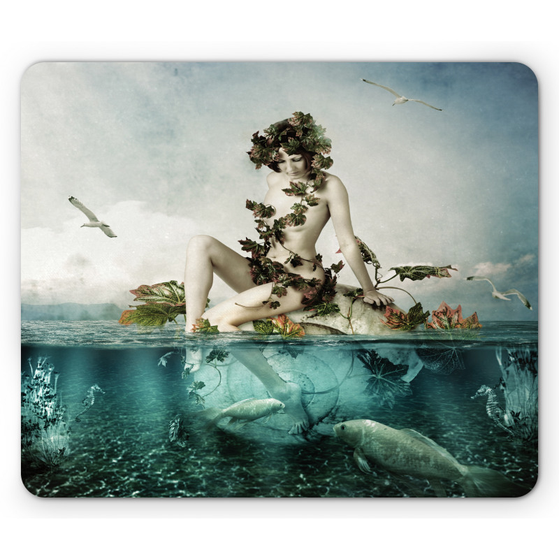 Mermaid on a Shell Mouse Pad