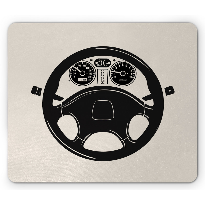 Steering Wheel Auto Tool Race Mouse Pad