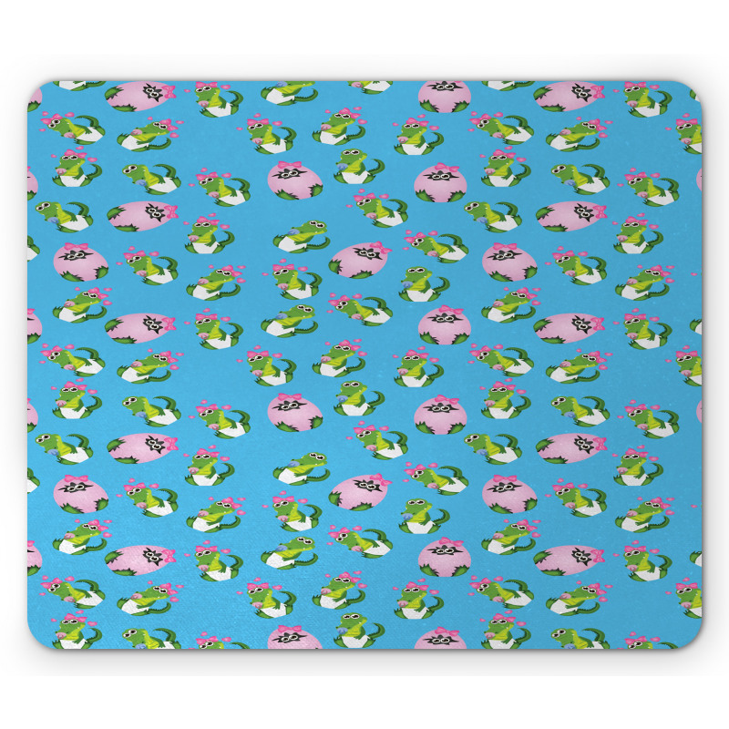 Cartoon Baby Crocodiles Mouse Pad