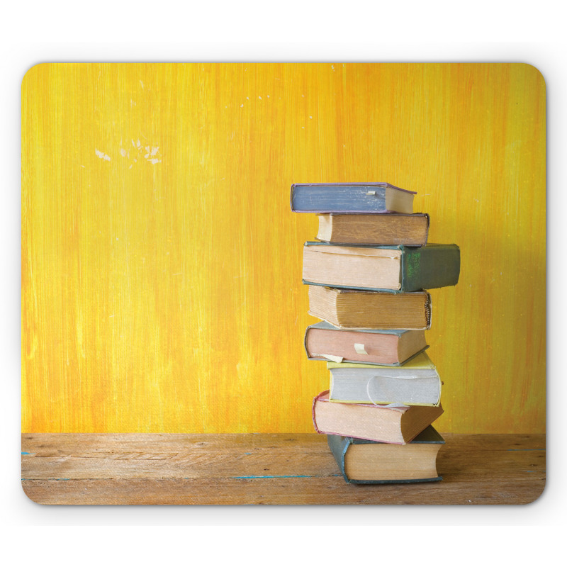 Stack of Old Novels Photo Mouse Pad